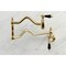 Kingston Brass KS2107PKL Duchess Wall Mount Pot Filler, Brushed Brass KS2107PKL - alternate 2